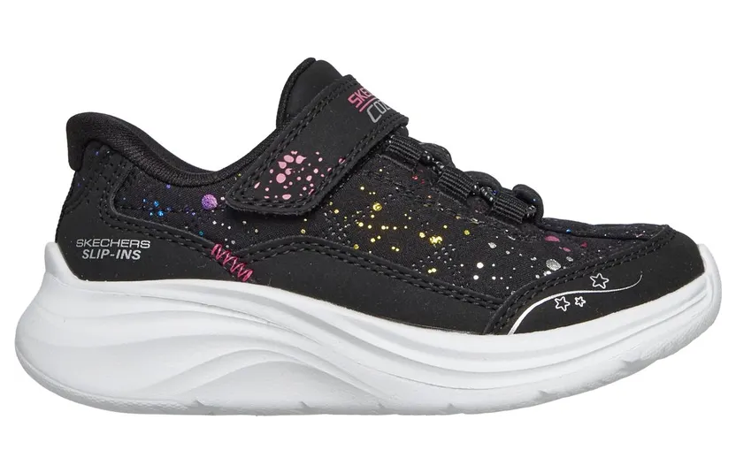 Skechers Slip-ins: Comfy Sprints “Cozy Fit Colordrip Black” (304111NBKMT)