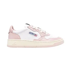 Autry Medalist Leather Low White Pink Cream (AULW-WB09)