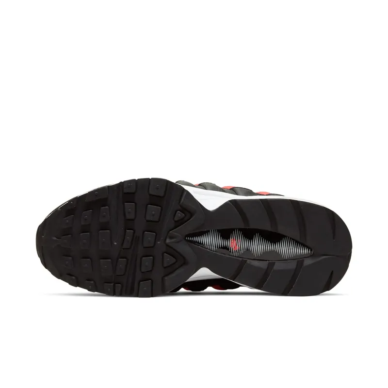 Nike Air Max 95 White Bright Crimson (GS) White/Bright Crimson/Black (905348-105)