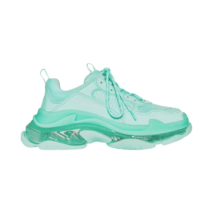 Balenciaga Triple S Clear Sole Green (W) (544351W2GA14500)