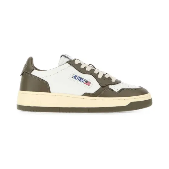 Autry Medalist leren sneakers – Beige (AULWWB68)