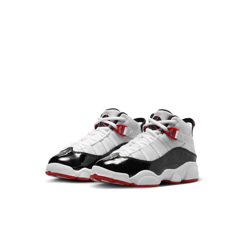 Jordan 6 Rings White Varsity Red Black (323432-164)