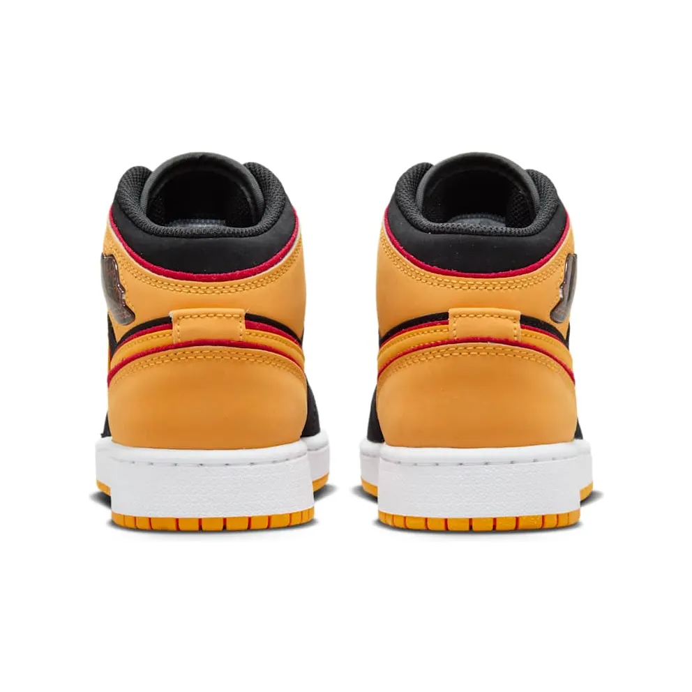 Jordan 1 Mid SE Black Vivid Orange (FJ4924-008)