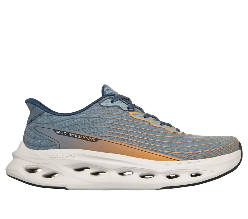 Skechers Slip-ins: Max Cushioning Glide-Step – Sapphire Sneaker Leigrijs