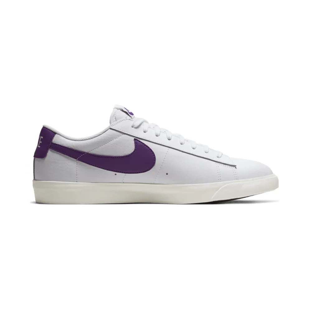 Nike Blazer Low Leather White Purple White/Voltage Purple-Sail (CI6377-103)