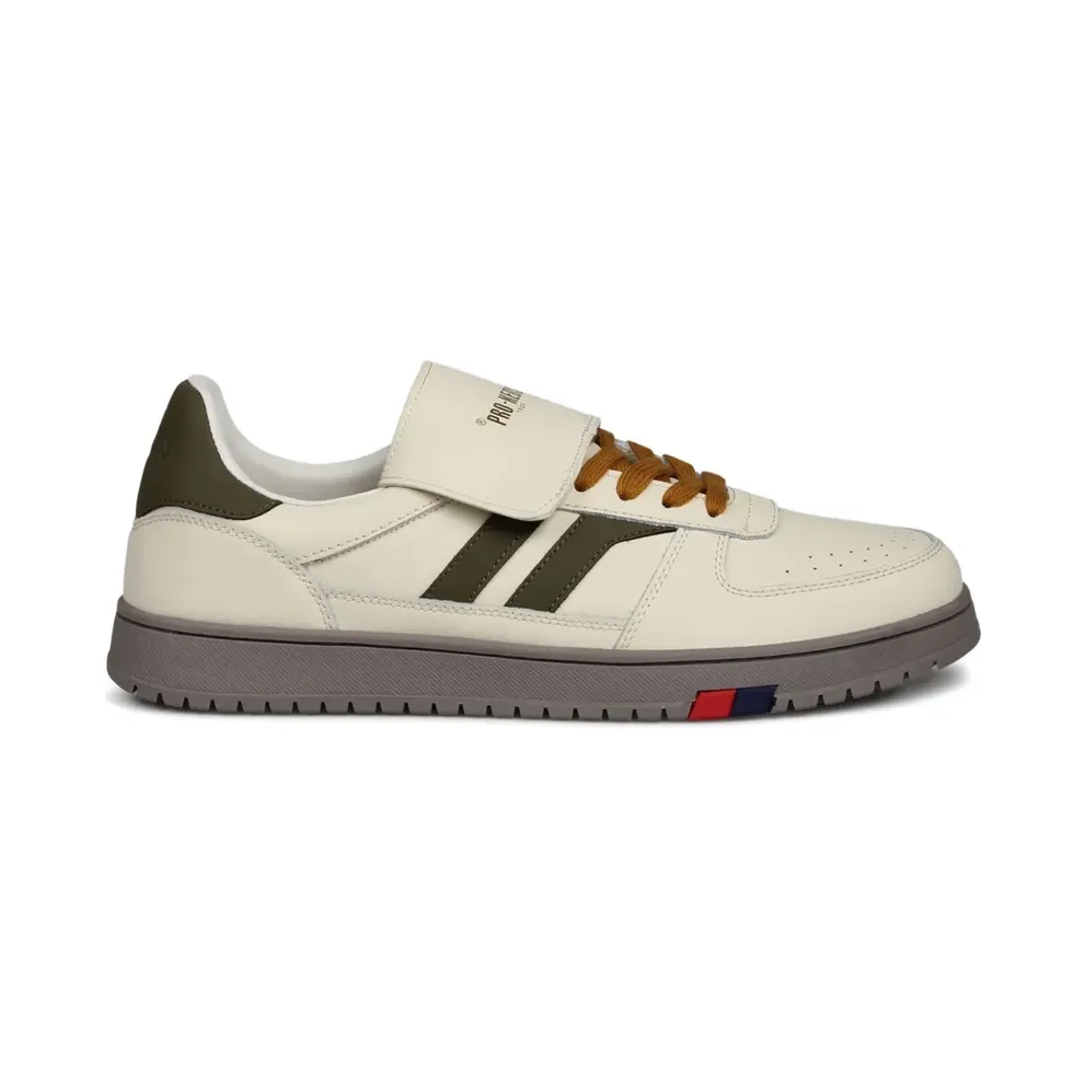 Keds aus Leder – Nude (FIELDM018MCREMAOLIVA)