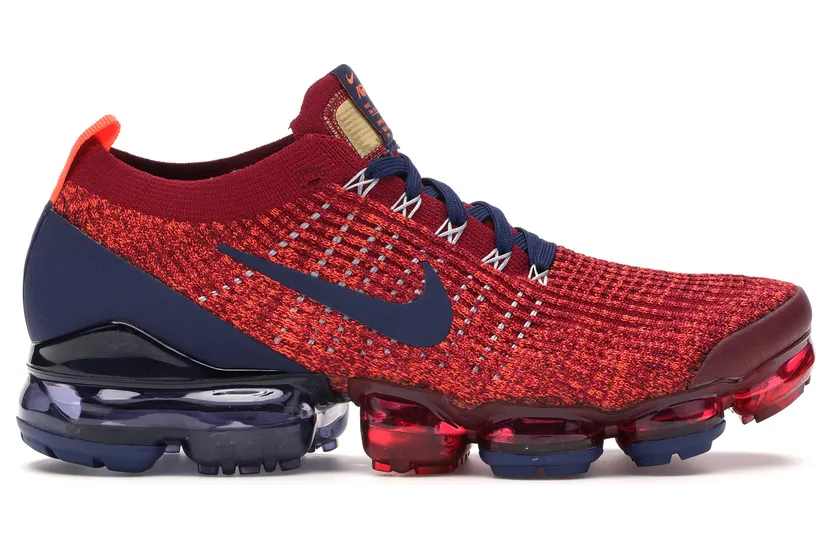 Nike Air VaporMax Flyknit 3 Noble Red Blue Void