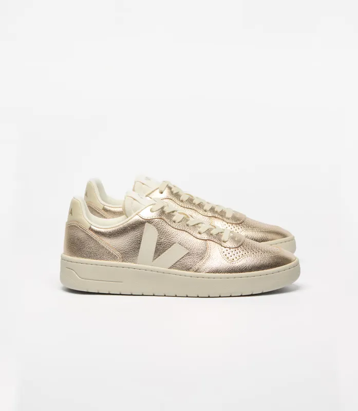 VEJA V-10 sneakers with geperforeerde neus – Gold (VI0221439)
