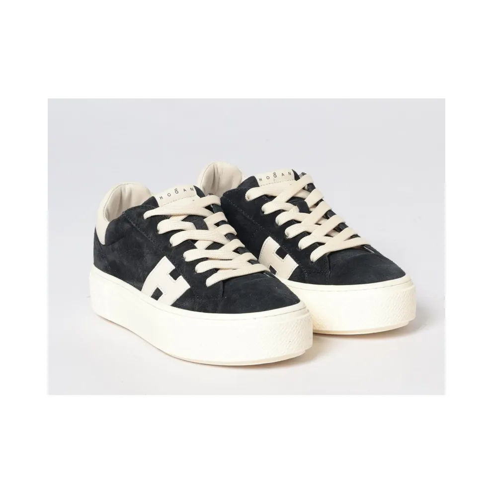 Hogan Crosswind Platform Suede Black (HXW7050GB00UHO01OX)