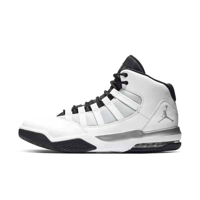 Jordan Max Aura White Metallic Silver Black White/Metallic Silver-Black (AQ9084-102)