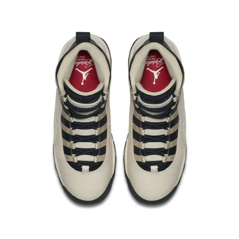 Jordan 10 Retro Heiress Pearl (GS) Pearl White/Black-Black (832645-207)