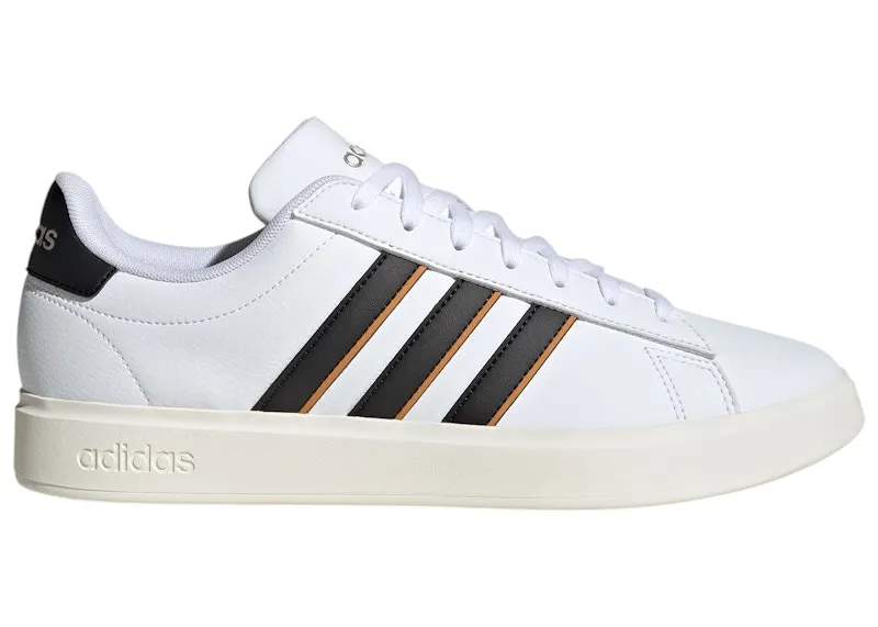 adidas Grand Court 2.0 White Black Focus Orange (JH9305)