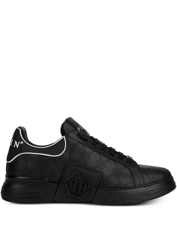 Philipp Plein Phantom Kicks mit Monogrammmuster – White (AAESUSC0835PLE005N)