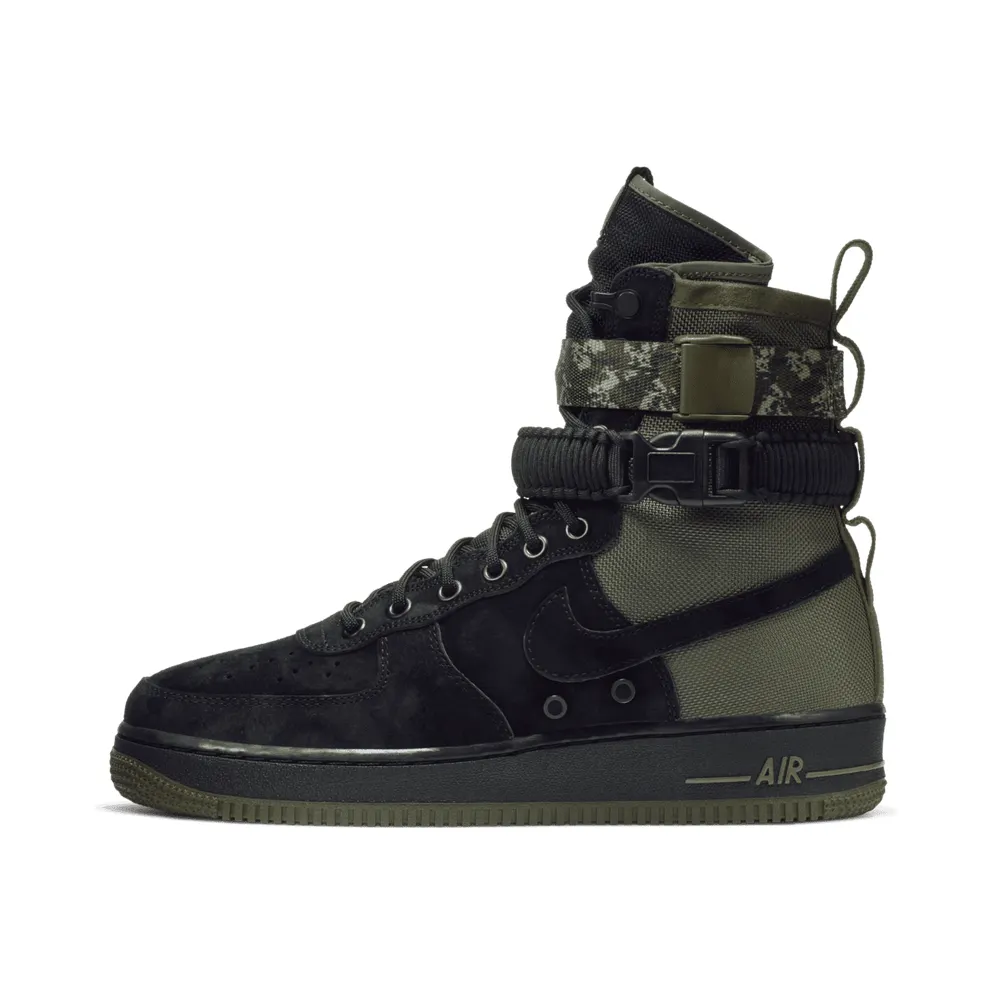Nike SF Air Force 1 High Camo Black/Medium Olive-Neutral Olive-Black (864024-004)