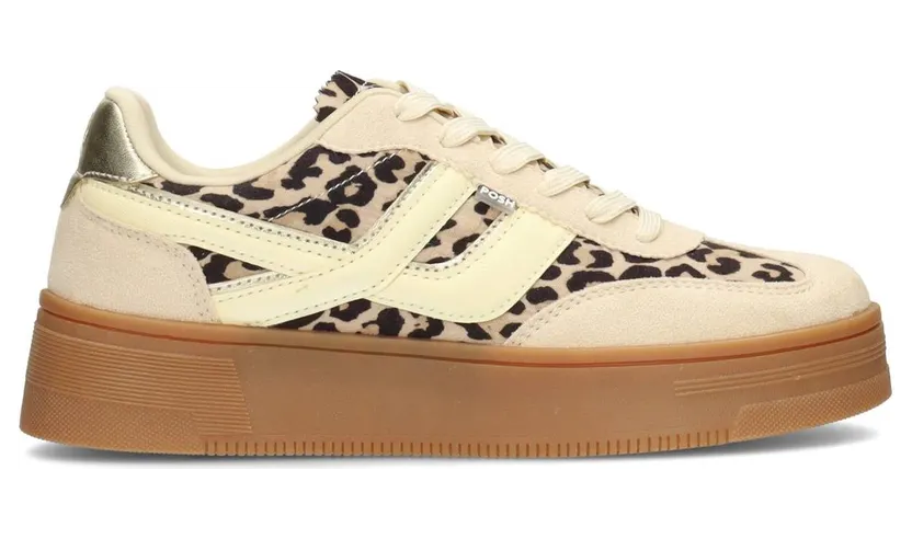 POSH by Poelman sneaker Bruin met dierenprint (C1152157PSH2)