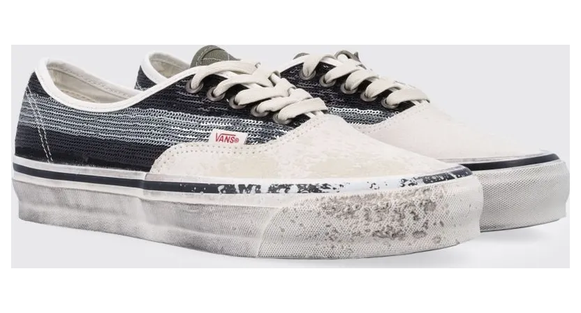 Vans LX Authentic 44 Floral Print Cotton Canvas Black 1 (VN000DB8MCG1)