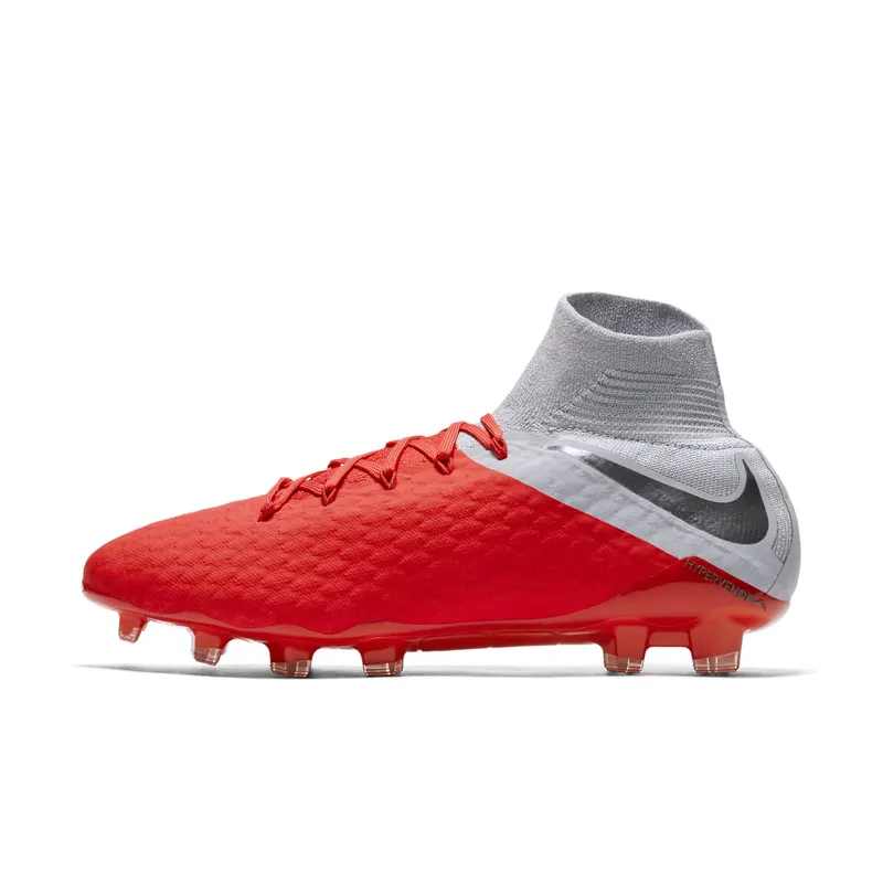 Nike Hypervenom Phantom 3 Pro DF FG “Light Crimson / Wolf Grey / Metallic Silver / Metallic Dark Grey” (AJ3802-600)
