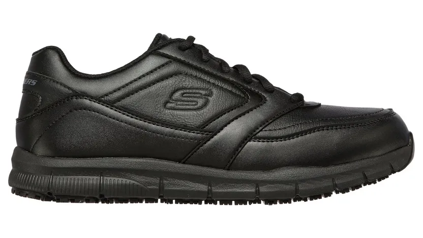Skechers Work Slip-Resistant Relaxed Fit: Nampa Sneaker Zwart