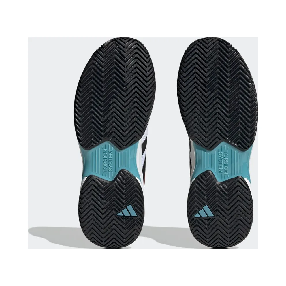 adidas Courtjam Control Tennis Shoes Cloud White / Core Black / Better Scarlet (HQ8469)