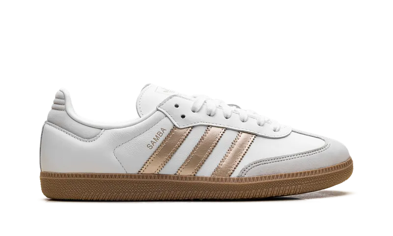 Adidas Samba OG “White Wonder Gold Metallic” (IH9127)