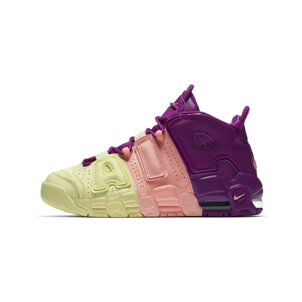 Nike Air More Uptempo Tri-Color Tint (GS) Citron Tint/Pink Tint-Night Purple (AV8237-800)