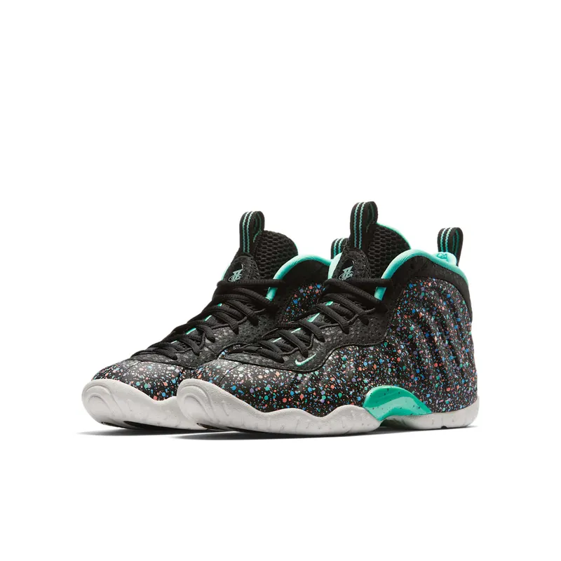 Nike Air Foamposite One Easter 2018 (GS) Black/Green Glow-Lagoon Pulse (846077-004)