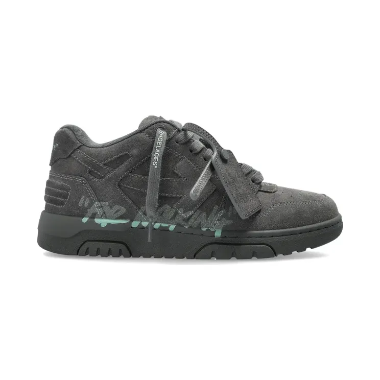 Off-White Out Of Office For Walking suède “Grey” (OWIA259S26LEA0060742)