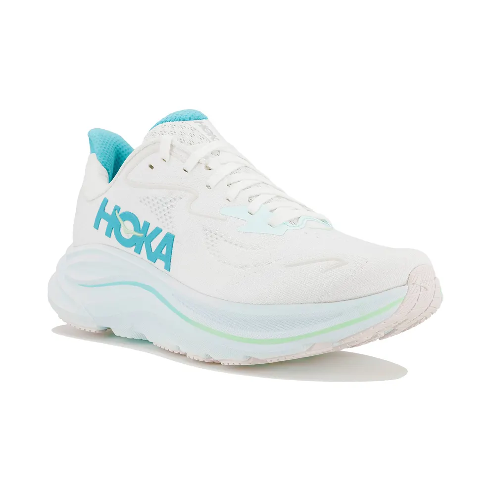 Hoka CLIFTON 10 “WHITE / CIELO BLUE” (1162031-WTCL)