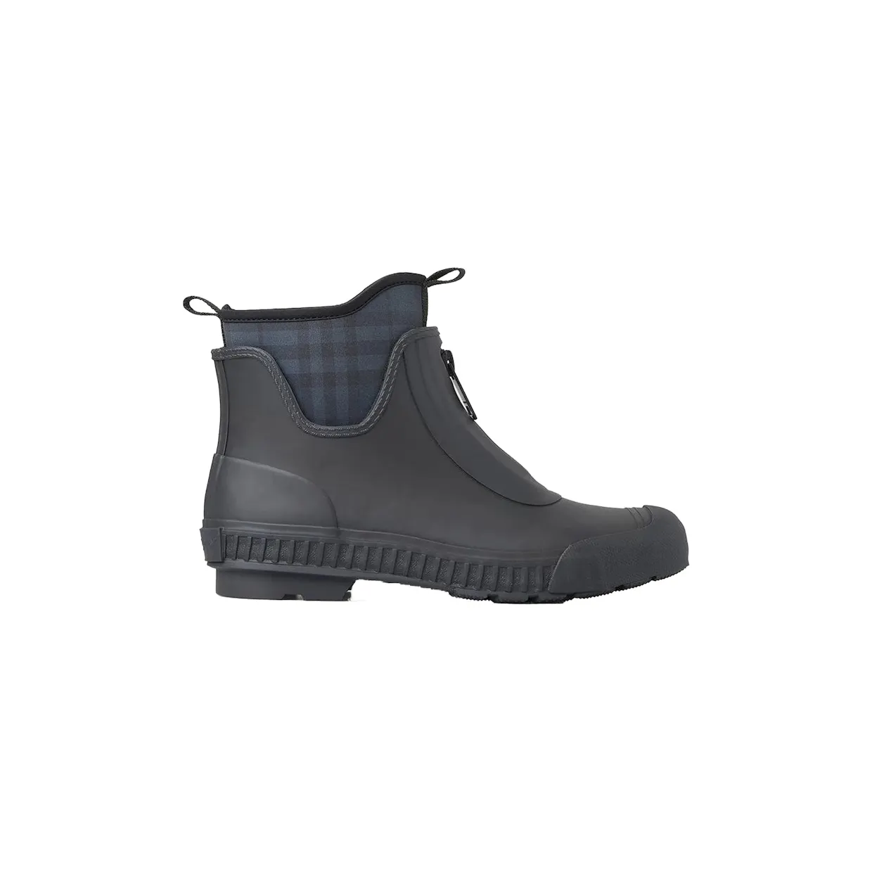 Burberry Flinton Rain Boots Black Charcoal Rubber (8045835)