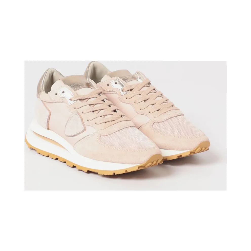 Philippe Model Tropez Haute Suede Sneakers Nude (TKLDW035)