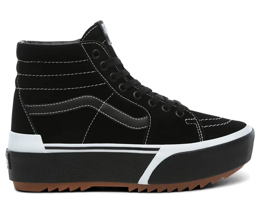 VANS Suède Sk8-hi Stacked Schoenen (Zwart)