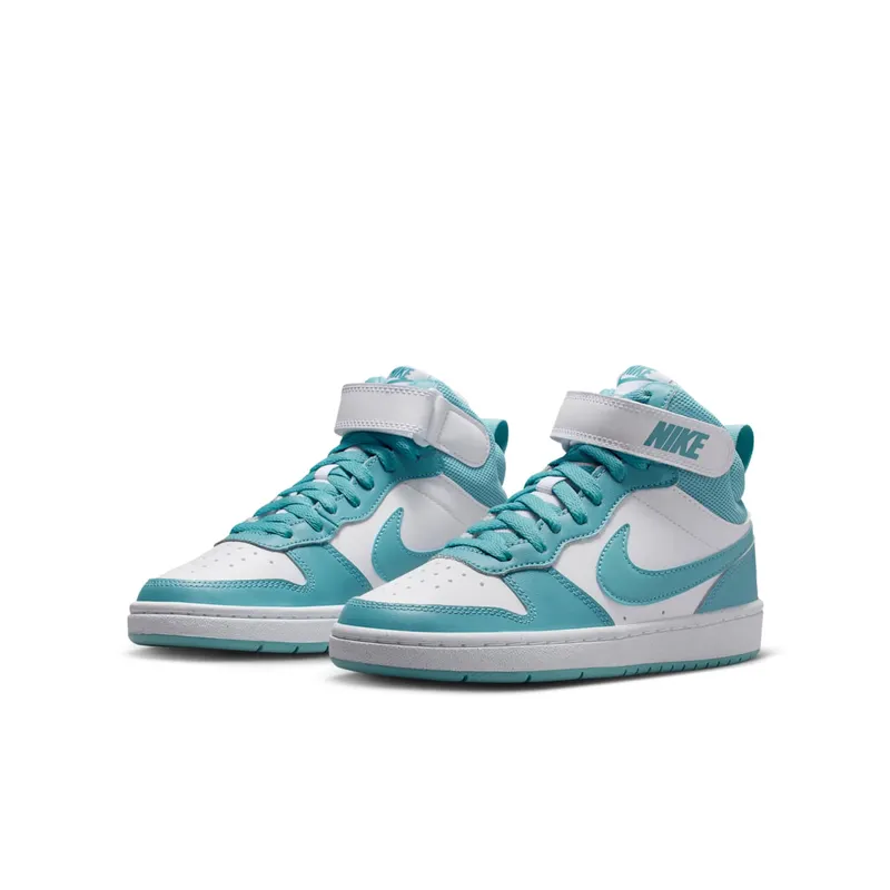 Nike Court Borough Mid 2 White Denim Turquoise (CD7782-129)