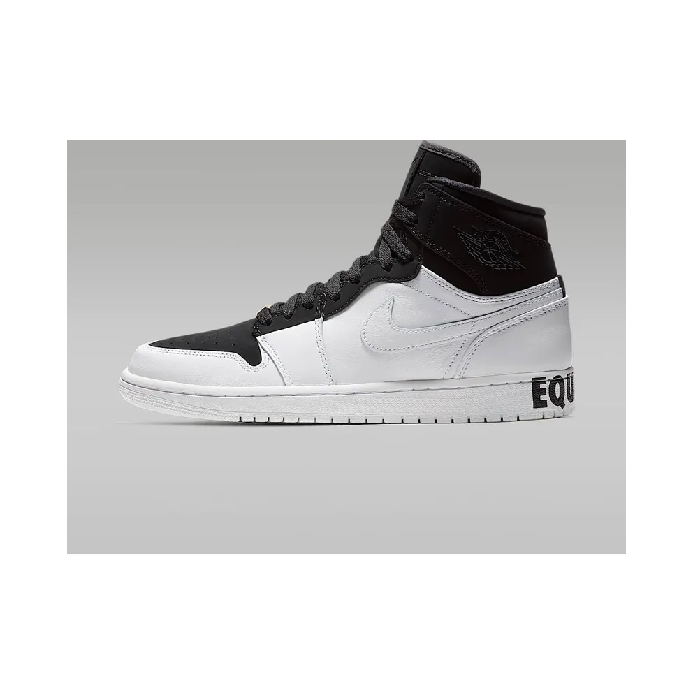 Jordan 1 Retro High Equality Black History Month (2018) Black/Black-White-Metallic Gold (AQ7474-001)