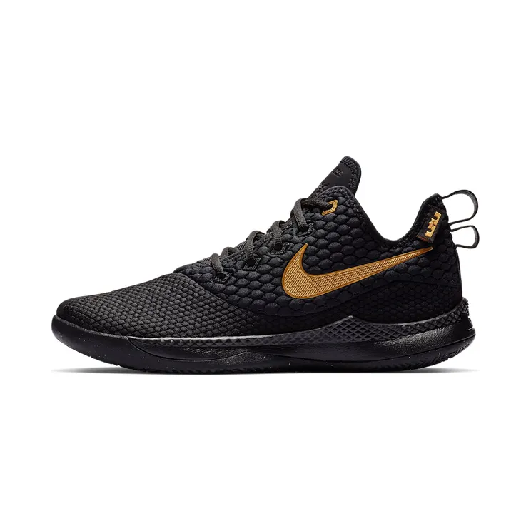 Nike LeBron Witness 3 ‘Black Gold Black/Metallic Gold-Black (AO4433-003)
