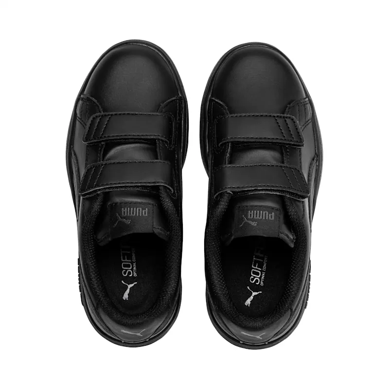 PUMA Smash V2 Kids’ Black/Black (365173-01)