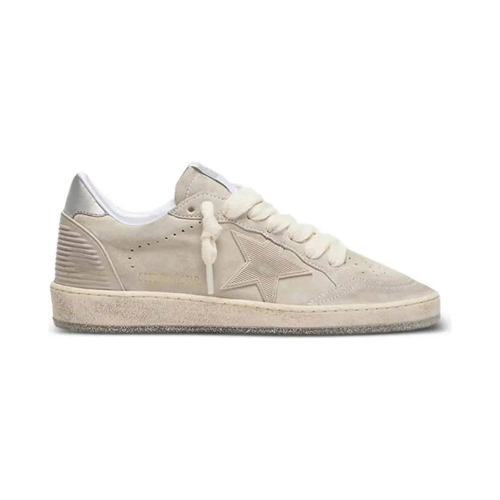 Golden Goose Ball Star with applicatie – Beige (GWF00913F008069)