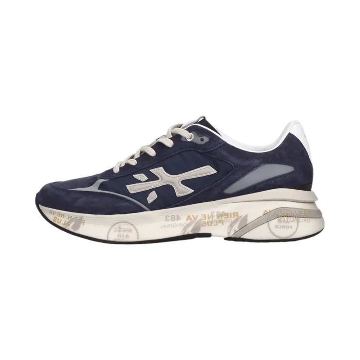 Premiata Moerun Italian Premium Sneakers “Black/White” (MOERUN-7306)