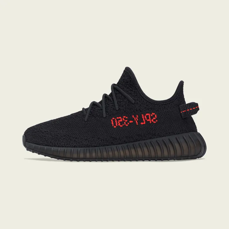 Adidas Yeezy Boost 350 V2 Kids ‘Bred’ Core Black/Core Black/Red (GZ8655)