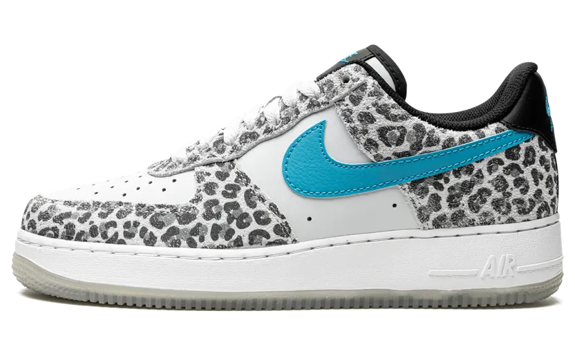 Nike Air Force 1 07 Low ‘Leopard’ Blue (2021) (DJ6192-001)