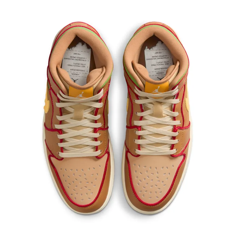 Jordan 1 Mid SE “Cheeseburger” (IB7403-224)
