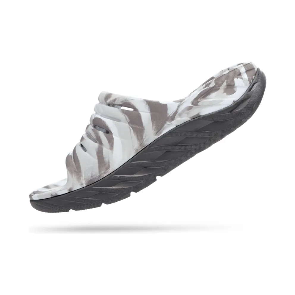 Hoka One Ora Recovery Slide Swirl Lunar Rock Sharkskin (1126856-LRSH)