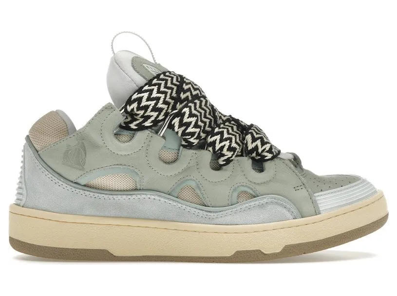 Lanvin Leather Curb Sneaker Light Blue (FM-SKRK11-DRA2-A21)