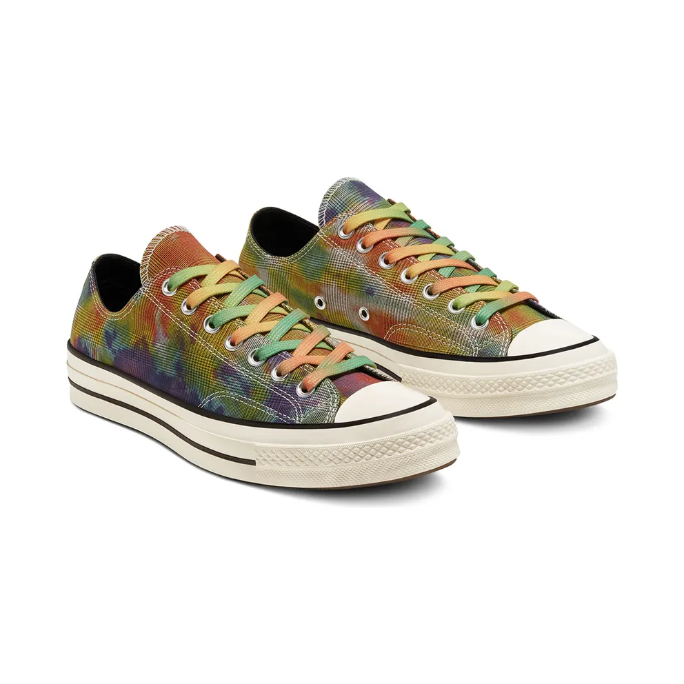 Converse Chuck Taylor All-Star 70s Ox Tie Dye Plaid Sundress/Blue Iris-Sail Blue (168879C)