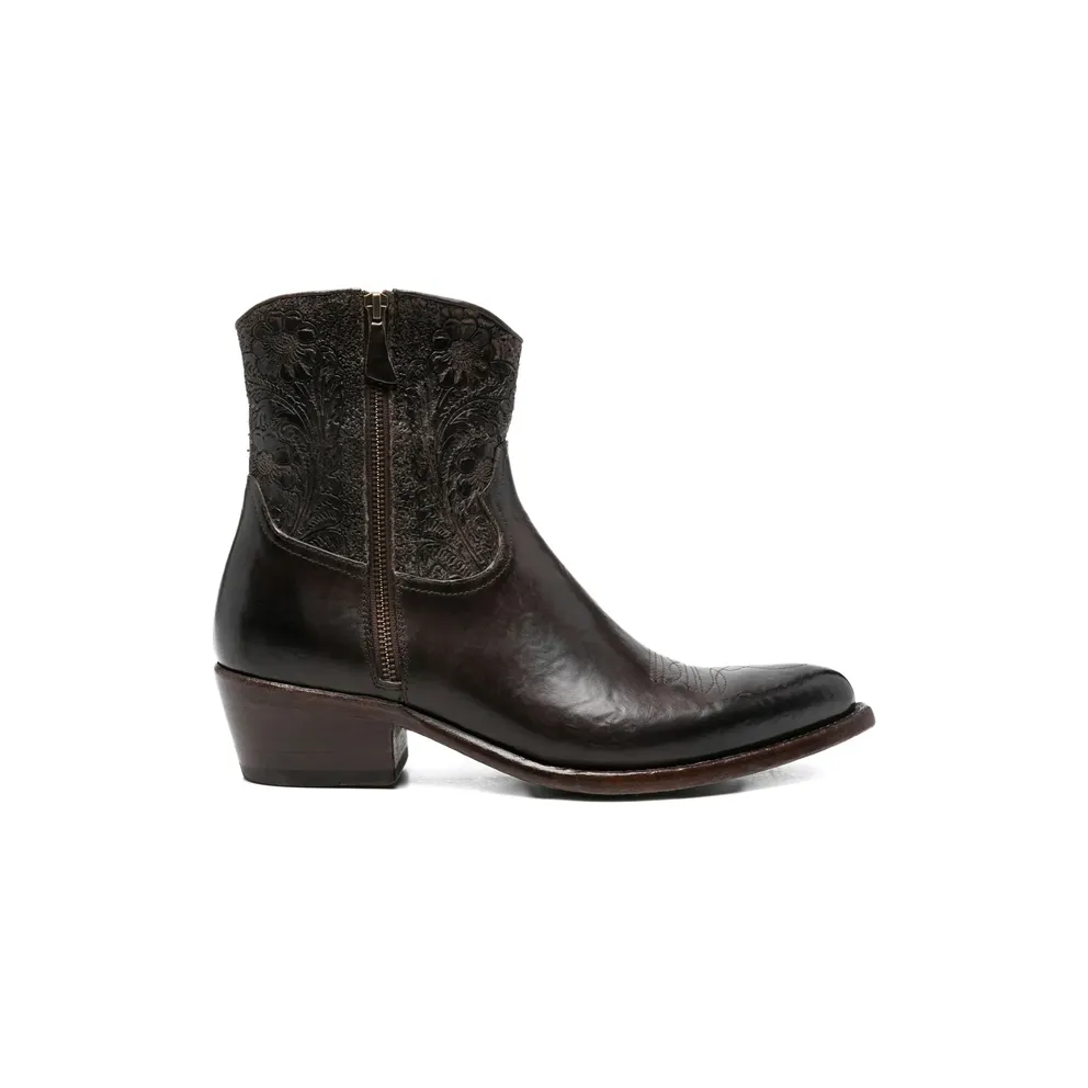 Eraldo Floral-embossed “Brown” (BLEU/ARUL TMORO)