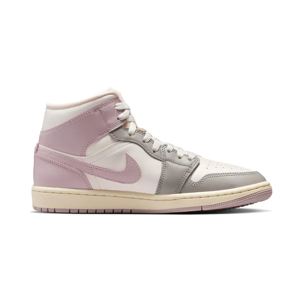 Air Jordan 1 Mid “Enigma Stone / Particle Rose” (BQ6472-122)