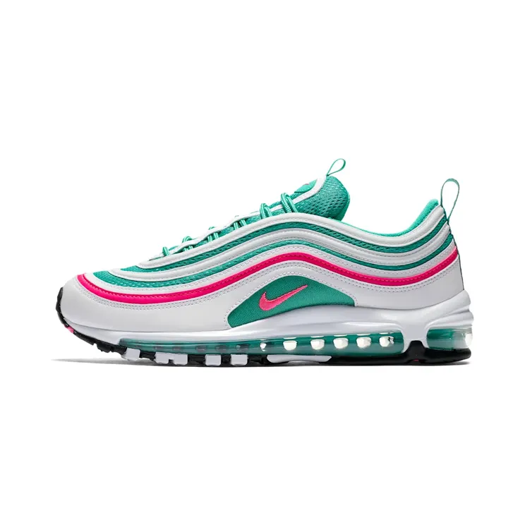 Nike Air Max 97 South Beach “White / Kinetic Green / Black / Pink Blast” (921826-102)