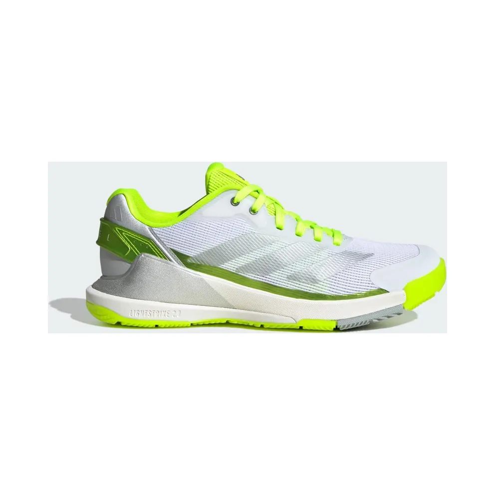 Adidas Crazyquick Lightstrike Padel Shoes Lucid Lemon / Silver Metallic / Wonder Silver (JR9325)