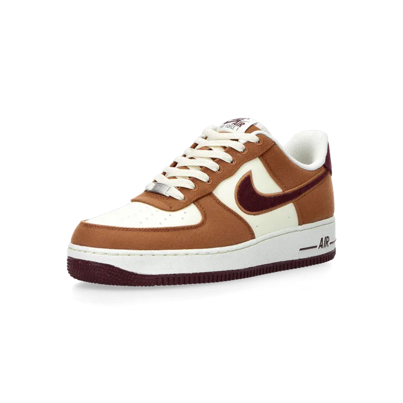 Nike Air Force 1 ’07 LV8 (british tan / burgundy crush) – FQ8713-200