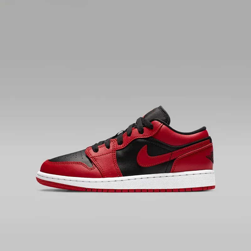 Jordan 1 Low Reverse Bred (GS) Gym Red/Black-Gym Red-White (553560-606)