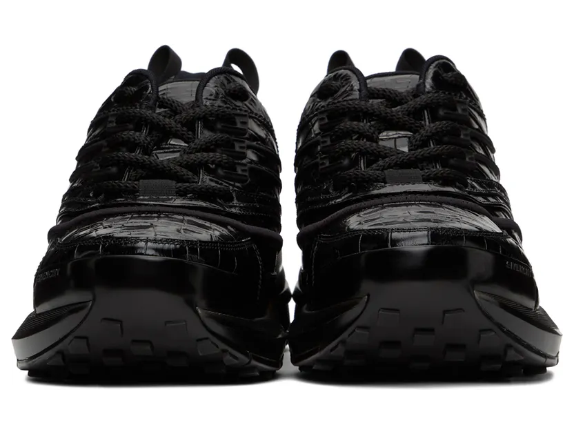 Givenchy Black Patent GIV 1 Sneakers (BE001ME10S) (2)